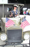 Beautiful Model with Model T Ford WWI Ambulance